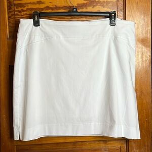 JM Collection Skort Golf Pickleball Tennis Size XXL White Stretchy NWT